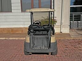 It's a picture of a golf cart. photo