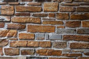Natural Stone Wall. Mosaic Background and Texture for text or image. photo