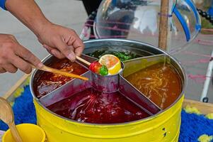 Ottoman macun sugar. Traditional Turkish dessert. Street food. photo