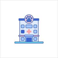 A dog's paw is on the front of a building vector