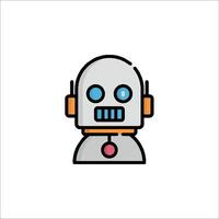 A robot icon on a white background vector