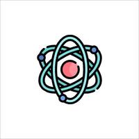 An atom symbol on a white background vector