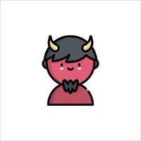 Devil icon, cartoon character, cartoon icon, cartoon character, cartoon icon, cartoon character, vector