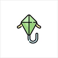 A kite with a hook on it vector