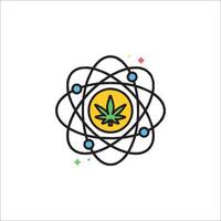 The logo for a cannabis company vector
