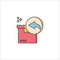 A box with an arrow pointing to it vector