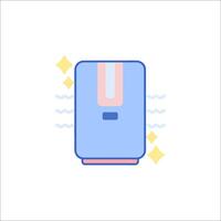 A blue air purifier icon on a white background vector