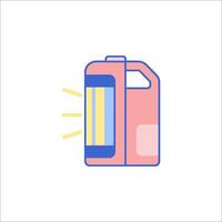 A gas can with a light on it vector