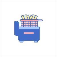 French fries icon illustration vector