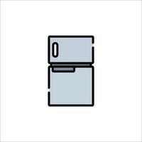 A refrigerator icon on a white background vector