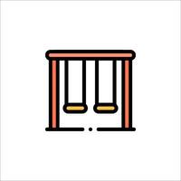 A swing icon on a white background vector