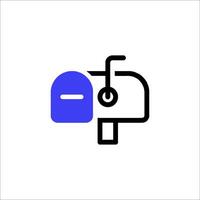 Mailbox icon illustration vector