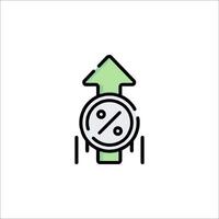 A green arrow pointing up and a green arrow pointing down vector