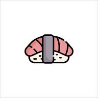 Sushi icon in a flat style vector
