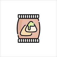 A jar of peanut butter with a green and white label vector