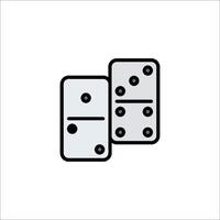 Dominoes icon isolated on white background vector