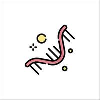 Dna icon, line icon, line icon, illustration, line icon, illustration vector