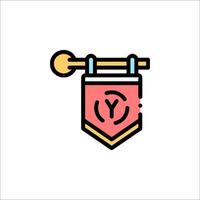 A logo for a company that has a key on it vector