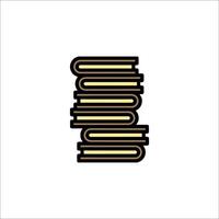 A stack of books icon on a white background vector