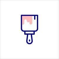 A paintbrush icon on a white background vector