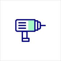 A drill icon on a white background vector