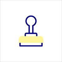 A stamp icon on a white background vector