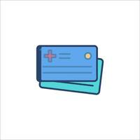 A credit card icon on a white background vector