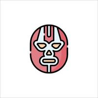 A cartoon lucha libre mask icon vector