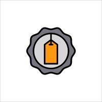 A price tag icon on a white background vector