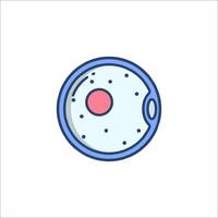 An illustration of a cell in a lab vector