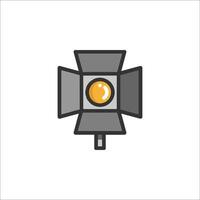 A light bulb icon on a white background vector
