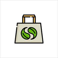 Shopping bag icon illustration vector