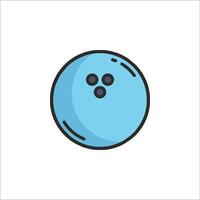 A bowling ball icon on a white background vector