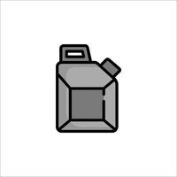 A can of gasoline icon on a white background vector
