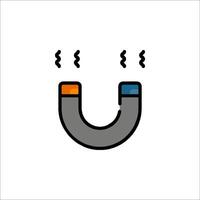 A magnet icon with a magnet and a magnet vector