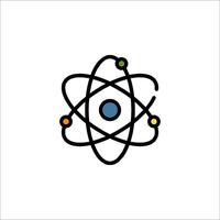 An atom symbol on a white background vector