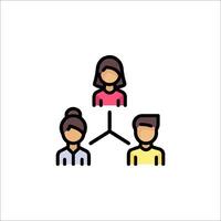 People in a circle icon, illustration vector