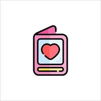 A pink phone with a heart on it vector