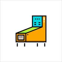 A pinball machine icon on a white background vector