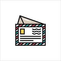 Mail envelope icon illustration vector