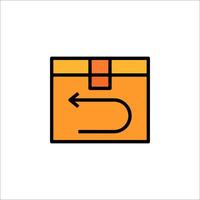 A box with an arrow pointing to the right vector