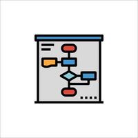 A simple icon of a computer screen with a computer and a computer mouse vector