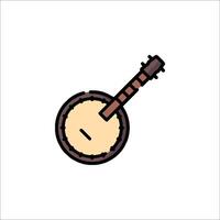 Banjo icon isolated on white background vector