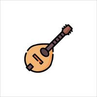 Mandolin icon isolated on white background vector