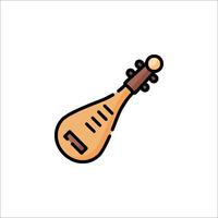 Indian instrument icon illustration vector