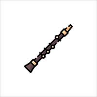 A flute icon on a white background vector