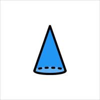 A cone icon on a white background vector
