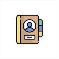 A person is sitting in a book with a phone in the background vector