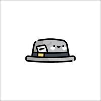 A hat with a note inside it vector