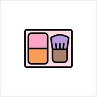 Makeup brush icon vector